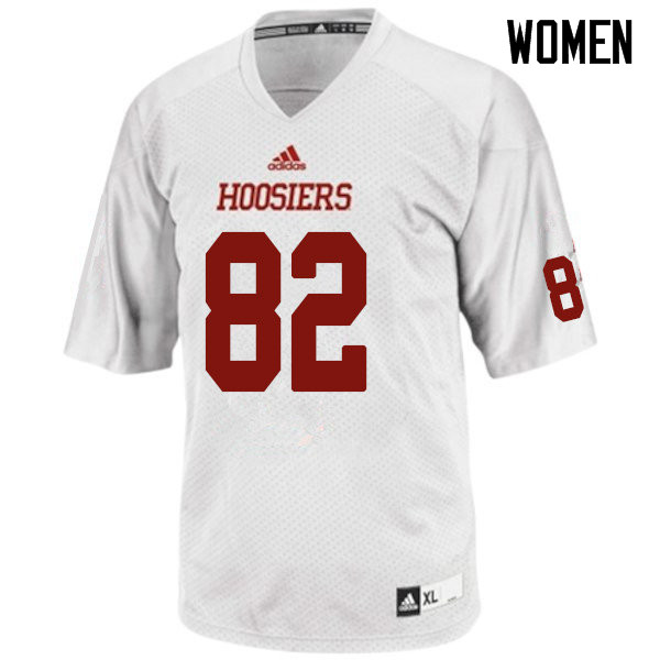 Women #82 Jacolby Hewitt Indiana Hoosiers College Football Jerseys Sale-White